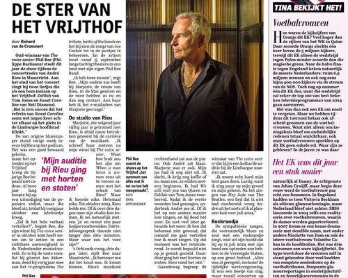 Interview De Telegraaf (Dutch)